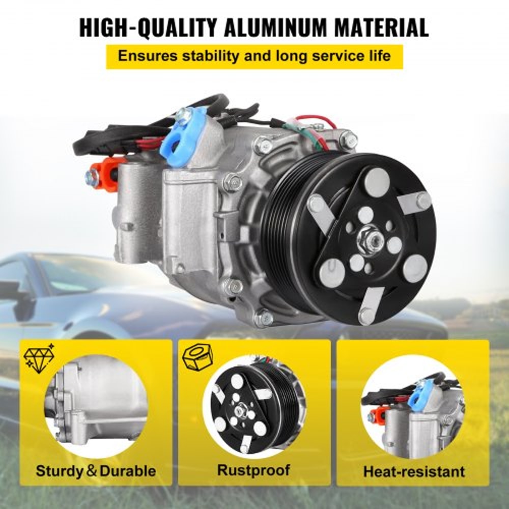Honda Civic 18L 20062011 AC Compressor Clutch HighPerformance Aluminum Replacement For OEM Fit Rap 5