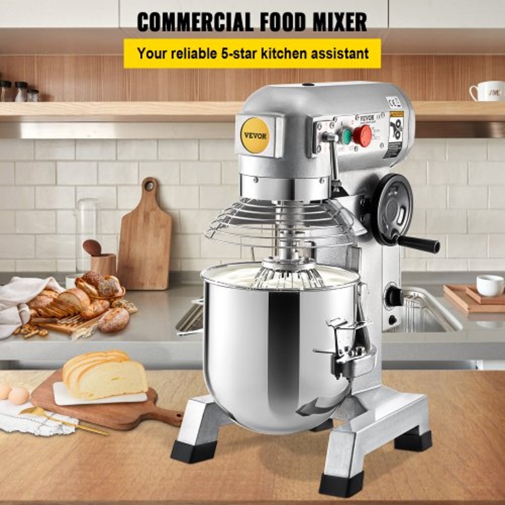 30Qt Commercial Mixer 1100W HeavyDuty Stand Mixer With Stainless Steel Bowl 3 Speeds 108199382 RPM 2