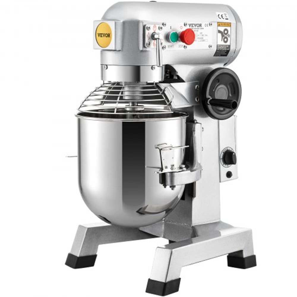 30Qt Commercial Mixer 1100W HeavyDuty Stand Mixer With Stainless Steel Bowl 3 Speeds 108199382 RPM 7