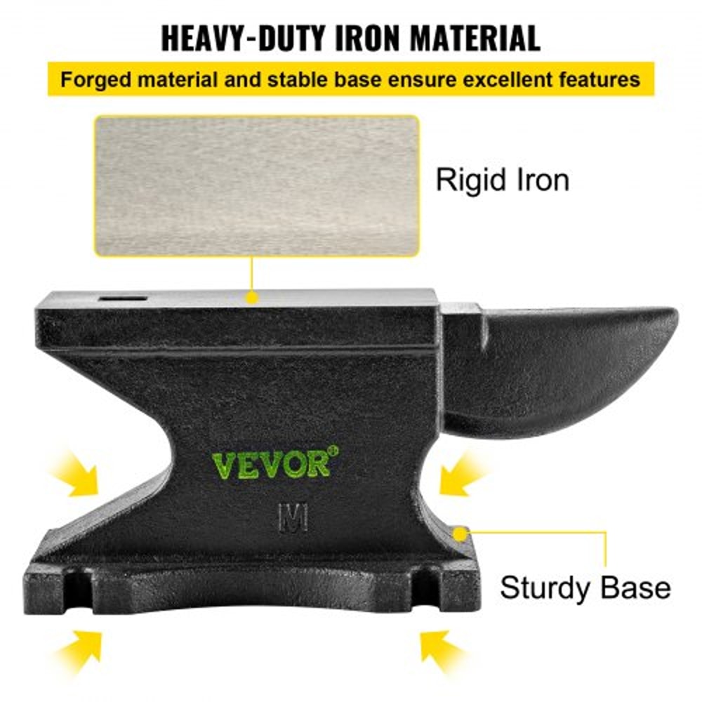 100 Lbs 45kg Single Horn Anvil 104 X 5 In Countertop Stable Base High Hardness Rugged Round Horn A 3