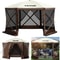 6Sided PopUp Canopy Shelter Tent With Mesh Windows 12x12 Portable Shade Tent For Camping Backyard 8