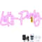 Adjustable Pink Let's Party Neon Sign with Remote, LED Wall Decor Light for Wedding, Celebration, Bar, Cafe & Home