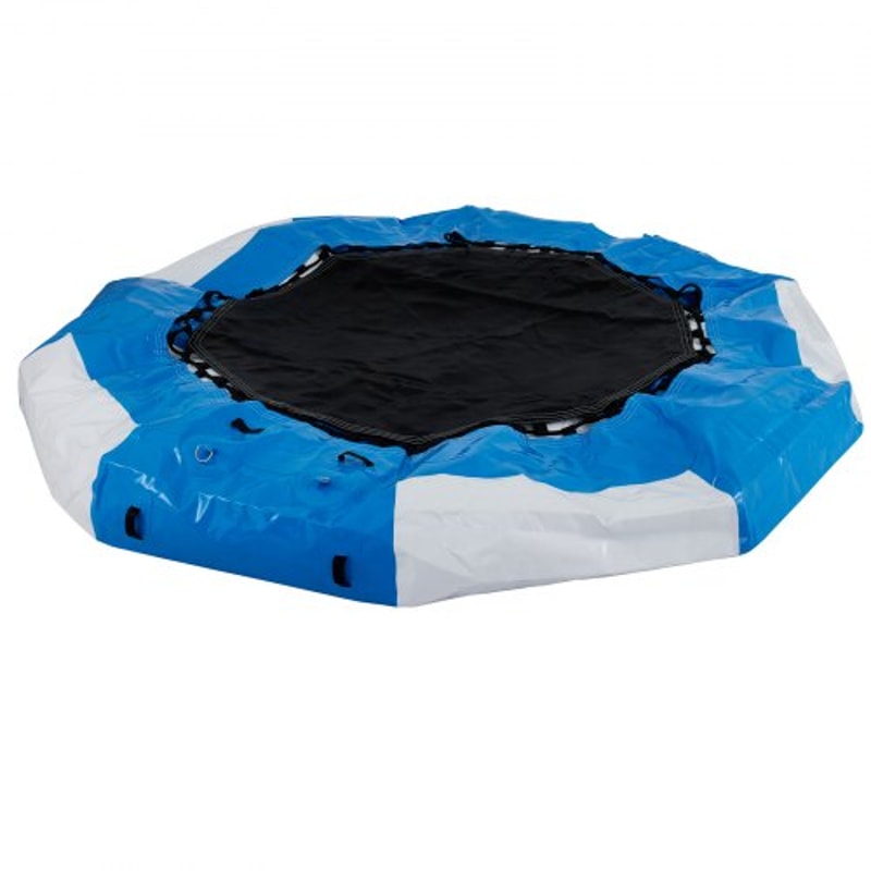 Inflatable Water Bouncer & Swim Platform, Water Trampoline Splash Padded Inflatable Bouncer for Water Sports, Family Fun