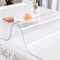 Thick Clear Table Protector, Plastic Table Cover, Waterproof Rectangle Desk Mat, Easy to Clean for Furniture Protection
