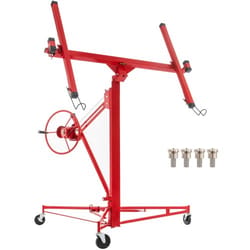 drywall rolling lifter panel hoist, sheetrock lift, steel material w/telescopic arm & lockable wheels