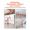 Drywall Rolling Lifter Panel Hoist, Sheetrock Lift, Steel Material w/Telescopic Arm & Lockable Wheels