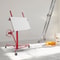 Drywall Rolling Lifter Panel Hoist, Sheetrock Lift, Steel Material w/Telescopic Arm & Lockable Wheels