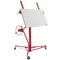 Drywall Rolling Lifter Panel Hoist, Sheetrock Lift, Steel Material w/Telescopic Arm & Lockable Wheels
