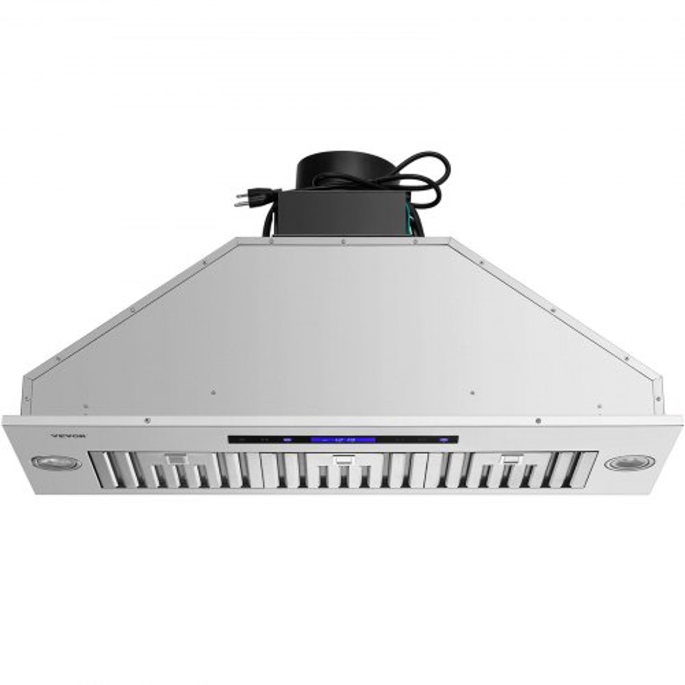 Insert Range Hood, Speed Stainless Steel Built-in Kitchen Vent with Touch & Remote Control, LED Lighting, Baffle Filters