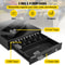 Professional Cash Register Drawer for POS System, Bill Coin Tray, Removable Coin Compartments, Dual Keys for Supermarket