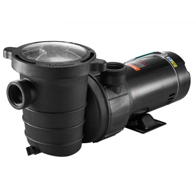 Swimming Pool Pump, High-Performance Single Speed Pump for Above Ground Pools with Strainer Basket & GP Max Flow
