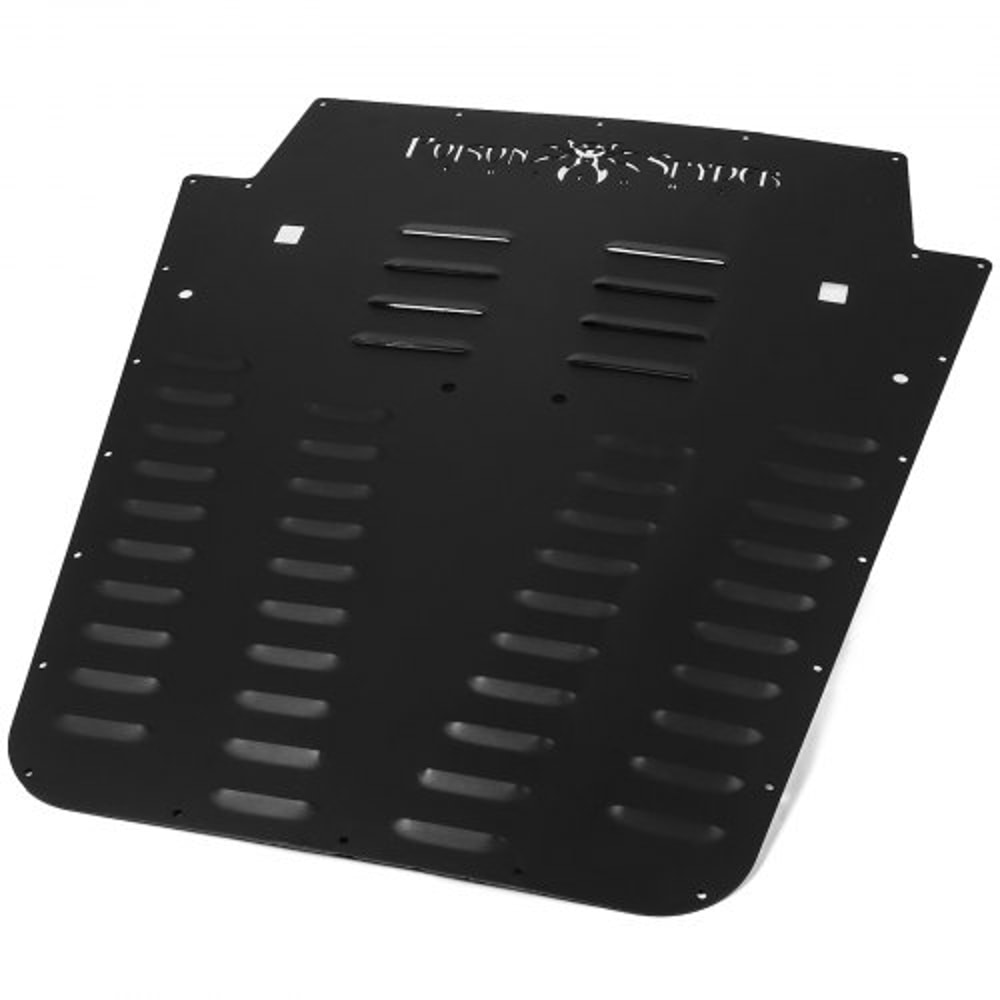 Heavy-Duty Vented Hood Louver Black Powdercoat for Jeep Wrangler JK, Engine Heat Reduction & Style Enhancement