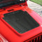 Heavy-Duty Vented Hood Louver Black Powdercoat for Jeep Wrangler JK, Engine Heat Reduction & Style Enhancement