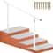 Outdoor Stair Railing Kit, Adjustable White Aluminum Handrails, Safety Stair Rail for Elderly, Porch & Garden
