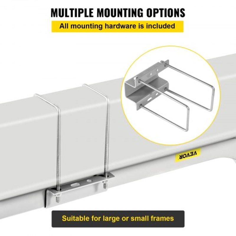 Boat Trailer Guide-ons, Heavy-Duty Rustproof Steel Trailer Guides with Carpet Padding & Hardware for Ski & Fishing Boat