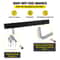 Boat Trailer Guide-ons, Heavy-Duty Rustproof Steel Trailer Guides with Carpet Padding & Hardware for Ski & Fishing Boat