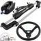 Hydraulic Boat Steering Kit Helm Pump, Heavy-Duty Hydraulic Steering Kit for Outboard Marine Steering System