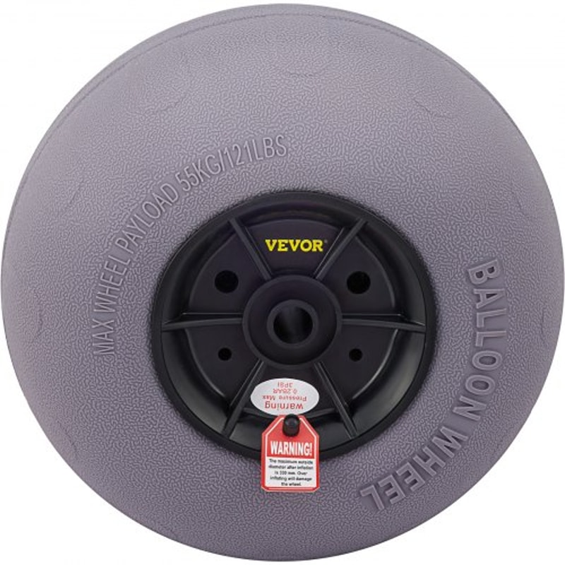 Beach Balloon Wheels, Heavy-Duty TPU Replacement Sand Tires for Kayak Dolly, Canoe Cart & Beach Buggy