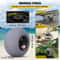 Beach Balloon Wheels & Stainless Steel Axle, TPU Replacement Sand Tires for Kayak Dolly, Canoe Cart, Beach Buggy