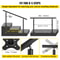 Outdoor Stair Railing Kit, Adjustable Handrail, Black Aluminum Stair Hand Rail for The Elderly & Indoor/Outdoor Safety