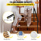 Outdoor Stair Railing Kit, Adjustable Handrail, Black Aluminum Stair Hand Rail for The Elderly & Indoor/Outdoor Safety