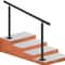 Outdoor Stair Railing Kit, Adjustable Handrail, Black Aluminum Stair Hand Rail for The Elderly & Indoor/Outdoor Safety