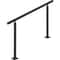 Outdoor Stair Railing Kit, Adjustable Handrail, Black Aluminum Stair Hand Rail for The Elderly & Indoor/Outdoor Safety