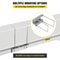 Boat Trailer Guide-On Set, Steel Post Guide-Ons with White PVC Tube Covers, Adjustable Width, Complete Mount Kit