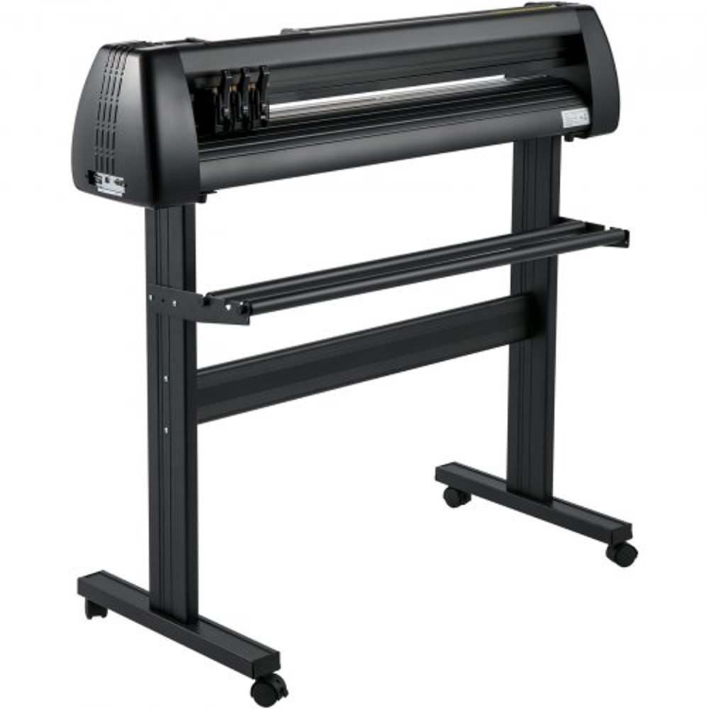 Vinyl Cutter Machine with Paper Feed Cutting Plotter Bundle, Adjustable Speed & Force, LCD Display, Windows Compatible