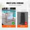 Freestanding Outdoor Pool Towel Rack, Bar Brown PVC T-Shape Storage Organizer with Clips, Mesh Bag & Hook for Swimming