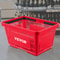 Store Shopping Baskets, PE Material with Plastic Handle & Iron Stand for Supermarket, Retail & Bookstore