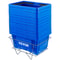 Shopping Basket Set, Store Baskets with Plastic Handle & Iron Stand, Durable PE Material for Supermarket, Retail
