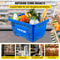 Shopping Basket Set, Store Baskets with Plastic Handle & Iron Stand, Durable PE Material for Supermarket, Retail