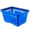 Shopping Basket Set, Store Baskets with Plastic Handle & Iron Stand, Durable PE Material for Supermarket, Retail