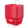Shopping Basket Set, Durable PE Material with Handle & Stand, Supermarket, Retail & Grocery