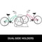 59" Length All-Steel Grid Bike Rack, 10-Bike Capacity Dual-Side Storage Stand for Garages, Streets, Yards & Bike Events