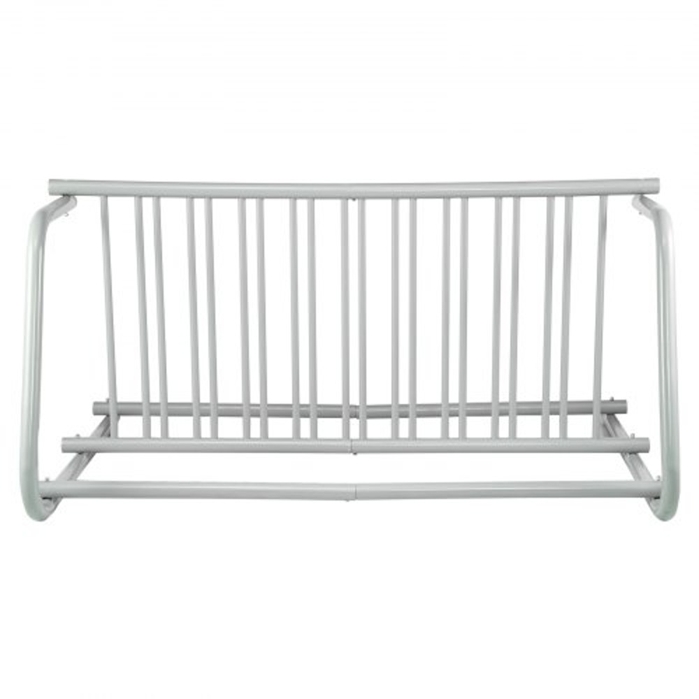 59" Length All-Steel Grid Bike Rack, 10-Bike Capacity Dual-Side Storage Stand for Garages, Streets, Yards & Bike Events