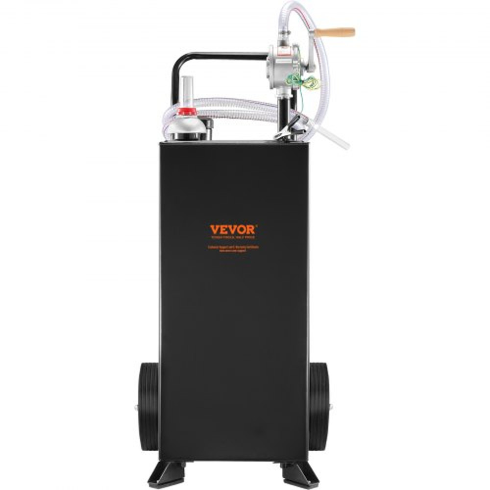 30Gallon Fuel Caddy Portable Fuel Storage Tank With Wheels Manual Transfer Pump GasolineDiesel Co 10