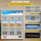 Commercial Display Fridge 35 Cuft Triple Glass Door Beverage Cooler With LED Light For Stores Gyms 6