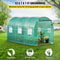 12x7x7 Ft WalkIn Tunnel Greenhouse Portable Plant Hot House With Galvanized Steel Frame Zippered Do 2