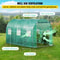 12x7x7 Ft WalkIn Tunnel Greenhouse Portable Plant Hot House With Galvanized Steel Frame Zippered Do 5
