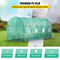 148 X 66 X 66 Ft Portable Plant Hot House Galvanized Steel Hoops 8 RollUp Windows Zippered Door 4