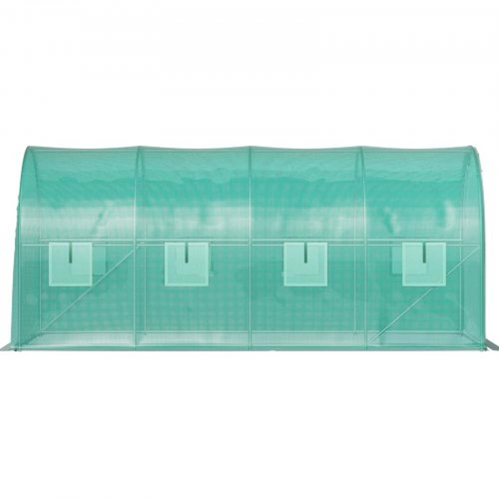 148 X 66 X 66 Ft Portable Plant Hot House Galvanized Steel Hoops 8 RollUp Windows Zippered Door 9