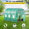 WalkIn Greenhouse 98 X 66 X 66 Ft Waterproof PE Cover Sturdy Galvanized Frame 6 Mesh Windows 2
