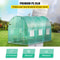 WalkIn Greenhouse 98 X 66 X 66 Ft Waterproof PE Cover Sturdy Galvanized Frame 6 Mesh Windows 4