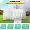 WalkIn Greenhouse 15 X 65 X 7 Ft Waterproof PE Cover Sturdy Galvanized Frame 8 Mesh Windows Zipper 4
