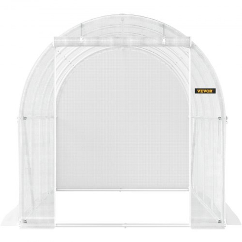 WalkIn Greenhouse 15 X 65 X 7 Ft Waterproof PE Cover Sturdy Galvanized Frame 8 Mesh Windows Zipper 8