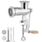 Stainless Steel Manual Meat Grinder Hand Operated Meat Grinding Machine With Tabletop Clamp 2 Grind 1