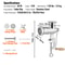 Stainless Steel Manual Meat Grinder Hand Operated Meat Grinding Machine With Tabletop Clamp 2 Grind 7