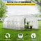 20x10x7 Ft WalkIn Tunnel Greenhouse Portable Plant Hot House With Galvanized Steel Hoops 3 Top Beam 2